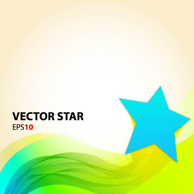 دانلود وکتور ستاره رنگی ساده
