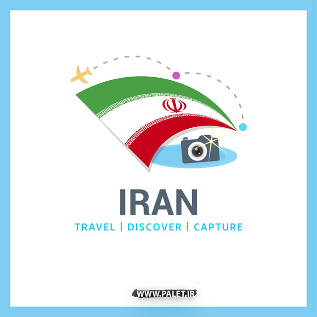 دانلود فایل وکتور لایه باز پرچم 3 رنگ ایران مناسب عکاسان و ایران گردان