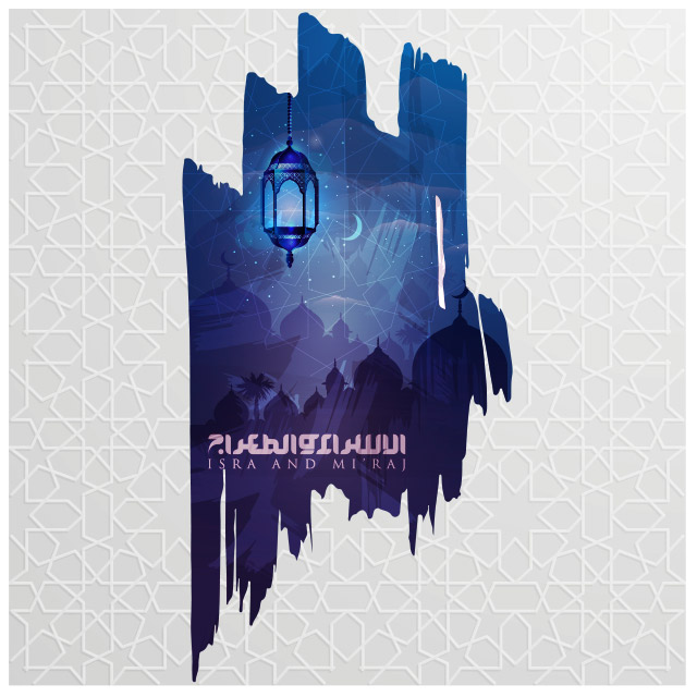 دانلود پوستر وکتور ماه مبارک رمضان با طرح مسجد