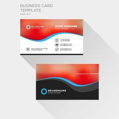 دانلود طرح لایه باز کارت ویزیت شرکتی و شخصی خلاقانه قرمز