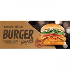 وکتور همبرگر به همراه طرح بسته بندی فست فودی