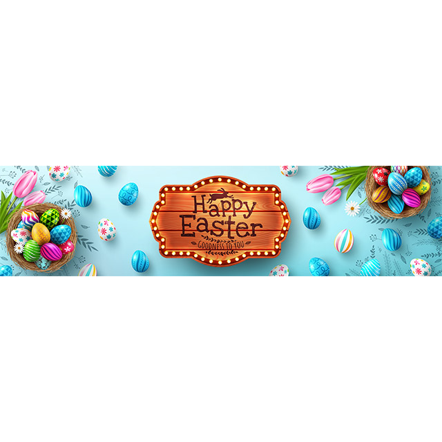 دانلود تصویر وکتور زیبا لایه باز تبریک عید پاک