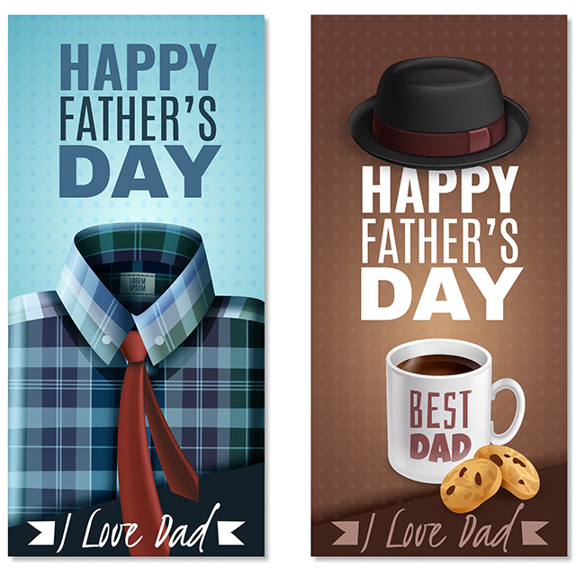 دانلود تصویر وکتور لایه باز تبریک روز پدر با طراحی ویژه و خاص
