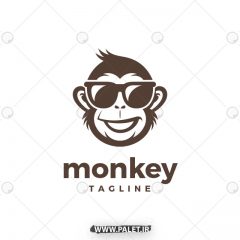 دانلود وکتور لوگوی حیوانات طرح میمون