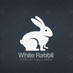 دانلود وکتور لوگو خرگوش سفید