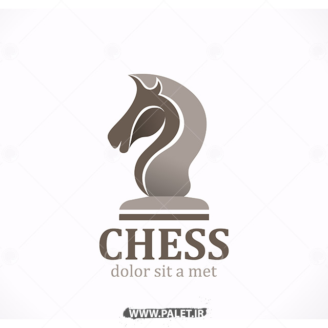 وکتور لوگو شرکتی طرح مهره شطرنج