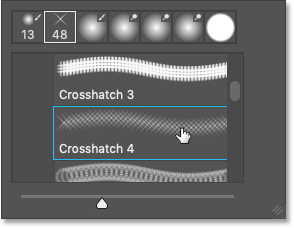 select-crosshatch-4-brush-photoshopcc
