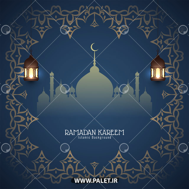 وکتور پس زمینه برای ماه مبارک رمضان