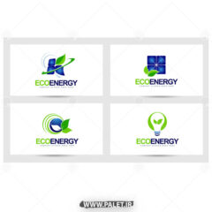 وکتور لوگو انرژی خورشیدی و هوای پاک