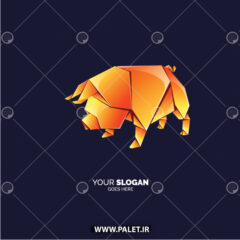 دانلود لوگو اوریگامی خوک طلایی