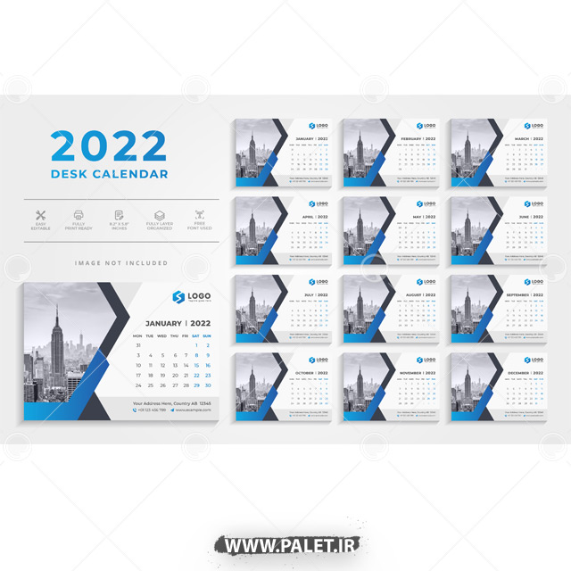 دانلود تقویم لایه باز 2022 جدید