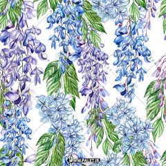 پترن استوک طرح شاخه گل‌های آبی