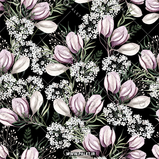 دانلود طرح استاک گل‌های عروس و برگ های صورتی