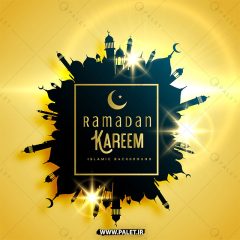 وکتور لایه باز هنری و خاص ماه مبارک رمضان