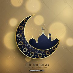 وکتور eps عید و ماه رمضان با زمینه نورانی