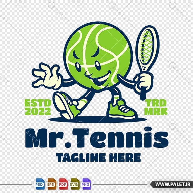 دانلود لوگو ورزشی تنیس