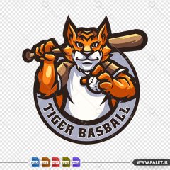 لوگو خلاقانه و ورزشی بیسبال