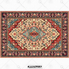 وکتور فرش ایرانی زیبا