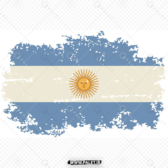 طرح لایه باز پرچم آرژانتین