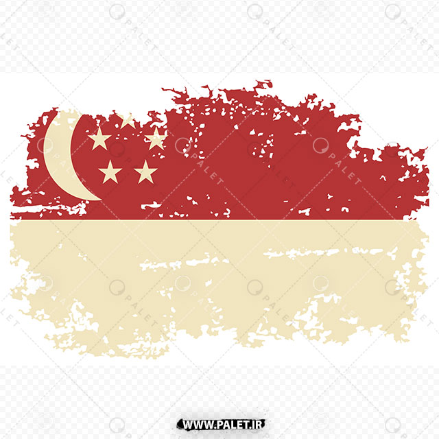 دانلود وکتور پرچم کشور سنگاپور