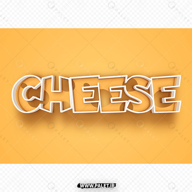 استایل متن لایه باز طرح پنیری