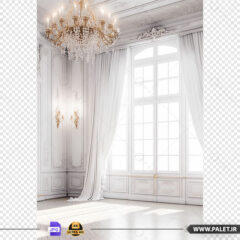 بک‌دراپ خانه سلطنتی سفید برای عکاسی