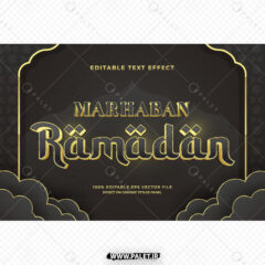 وکتور استایل متن ماه رمضان