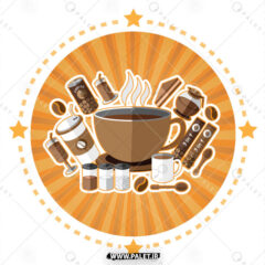 دانلود مجموعه المان‌های مرتبط با قهوه