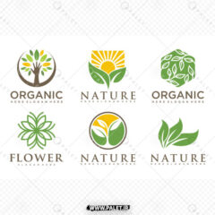 دانلود پک لوگوهای لایه‌باز مرتبط با طبیعت
