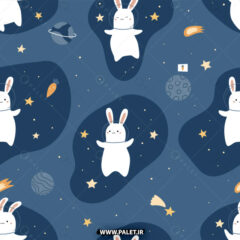 فایل اماده و باکیفیت پترن خرگوش در فضا