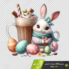 فایل پی ان جی تصویر کارتونی طرح خرگوش