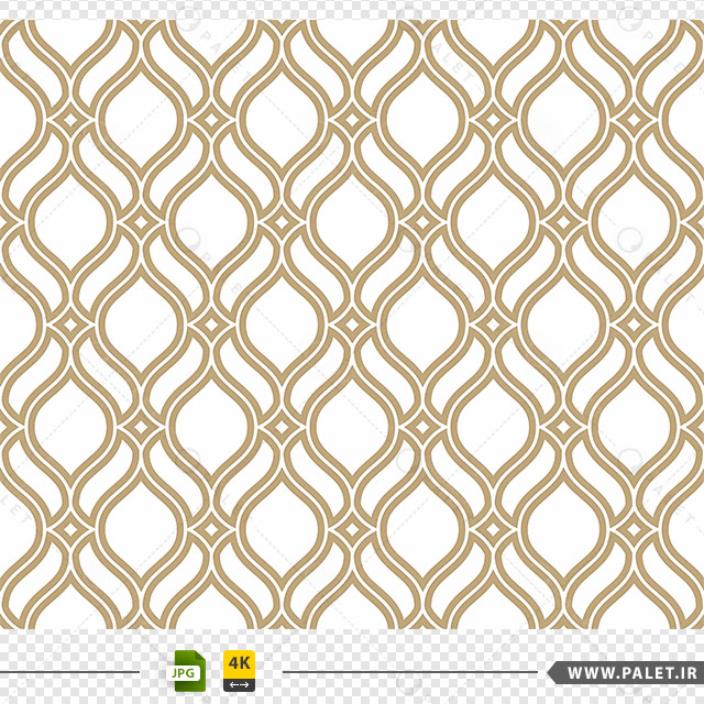دانلود طرح پترن اسلیمی با رنگ طلایی و زیبا