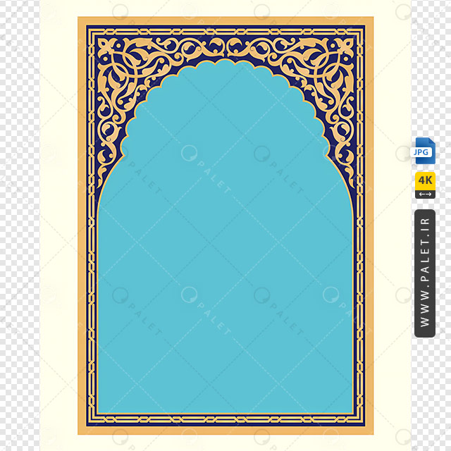 دانلود کادر و قاب اسلیمی و مستطیلی