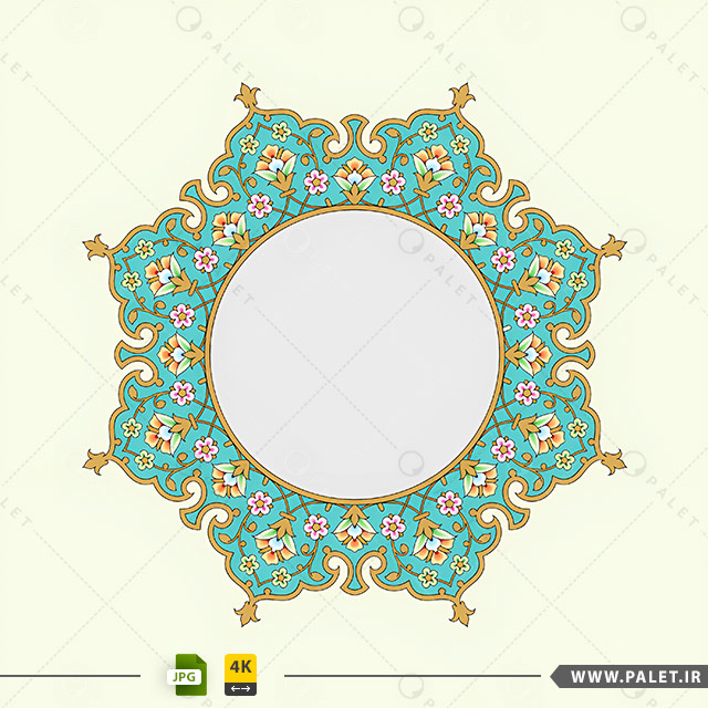 دانلود تصویر قاب و کادر با طرح اسلیمی