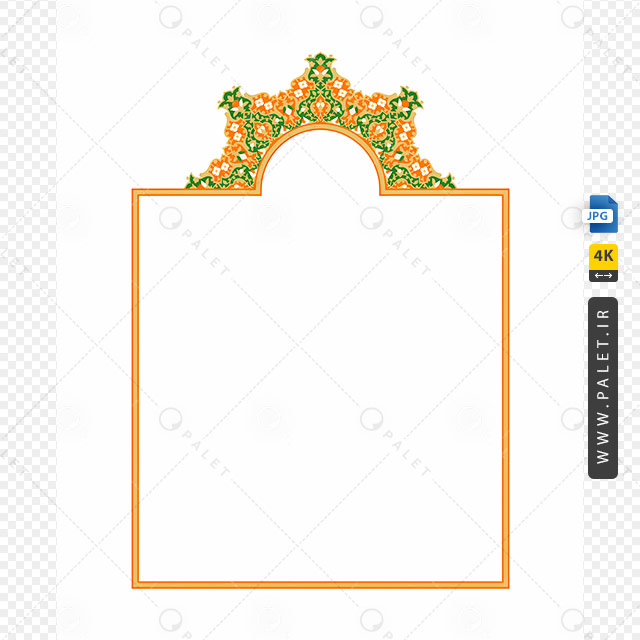 دانلود طرح قاب اسلیمی ساده