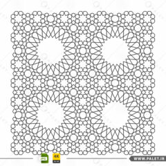 تصویر طرح اسلیمی ساده و بدون رنگ