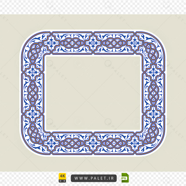 دانلود قاب اسلیمی بنفش