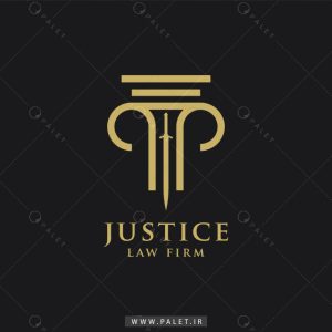 وکتور لوگو حقوقی طرح ستونی