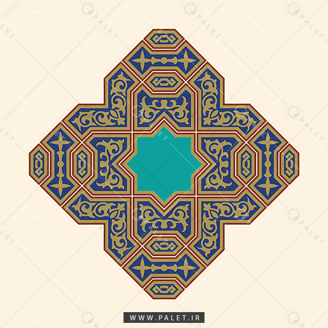 شمسه با نقوش سنتی