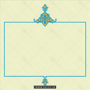 طرح قاب با تاج اسلیمی