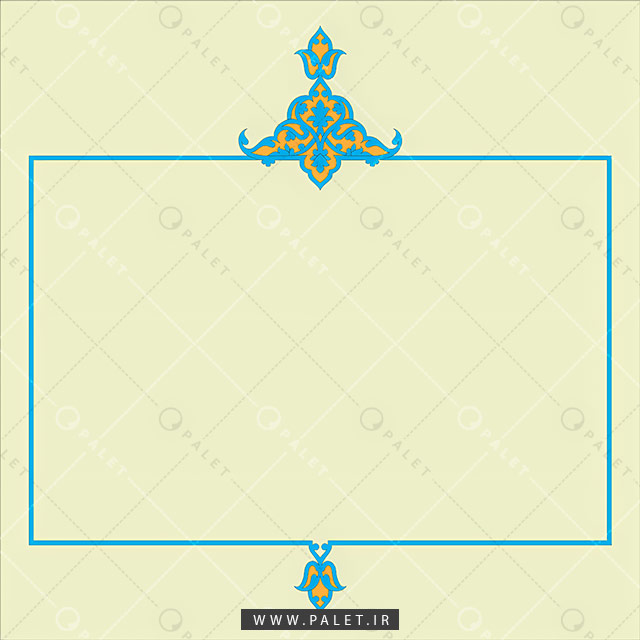 طرح قاب با تاج اسلیمی