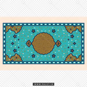 فایل قاب اسلیمی طرح فرش