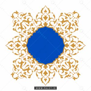 فایل JPG شمسه با حاشیه اسلیمی