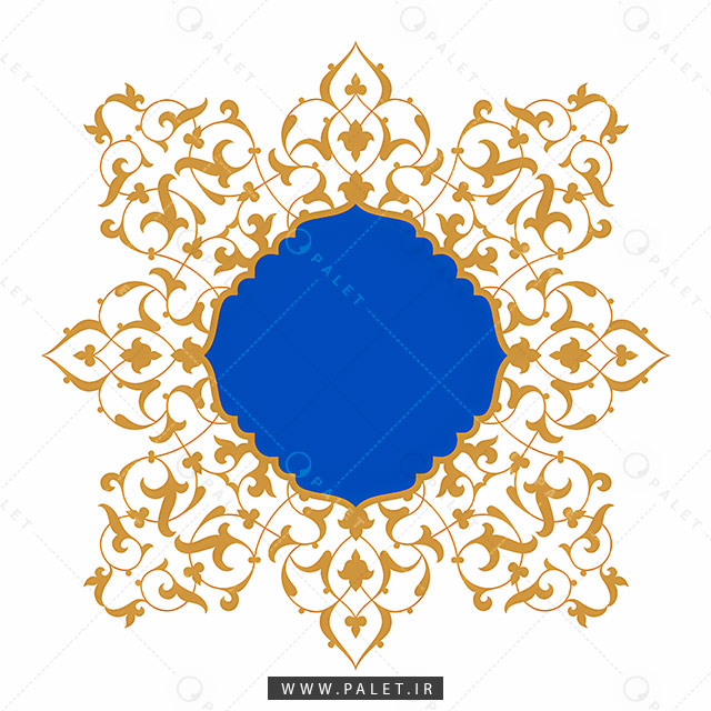 فایل JPG شمسه با حاشیه اسلیمی