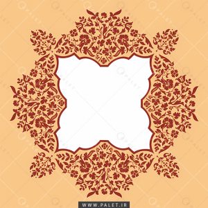 کادر اسلیمی با حاشیه گل