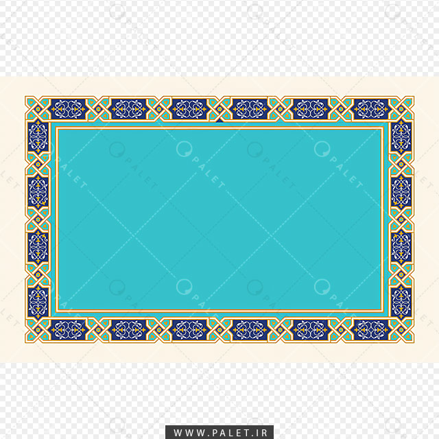 تصویر باکیفیت کادر با نقوش سنتی