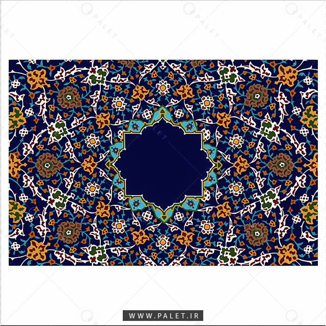 تصویر اسلیمی سقف مسجد