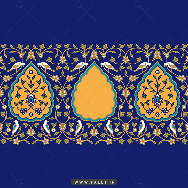 تصویر باکیفیت تذهیب کاشی
