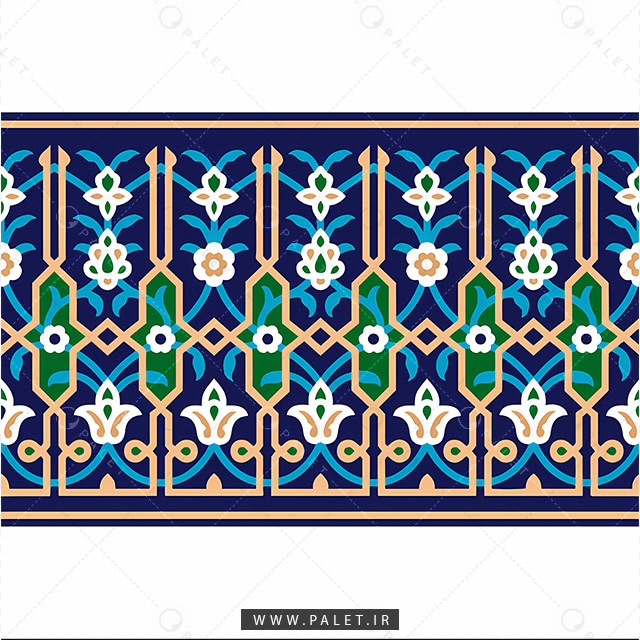تصویر تذهیب کاشی کاری