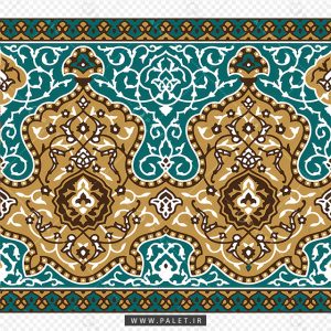 پترن تذهیب و اسلیمی طرح کاشی